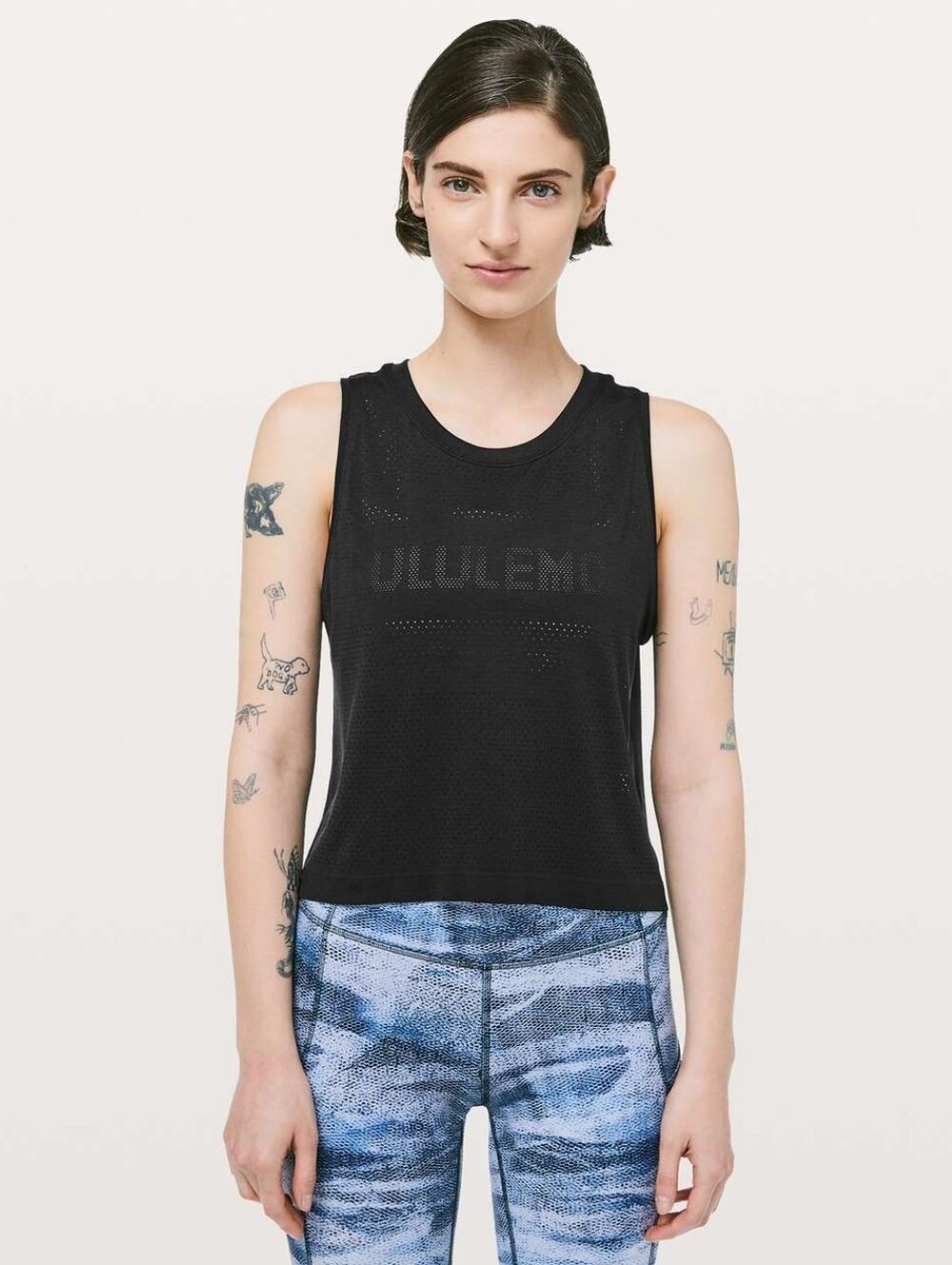 lululemon athletica Lululemon Breeze By Muscle Crop Tank 18" PTp Estimated Sz 8